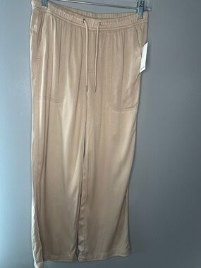 Splendid NWT XS Beige Wide Leg Pull-On MSRP $158 Lounge pants Boho Minimal